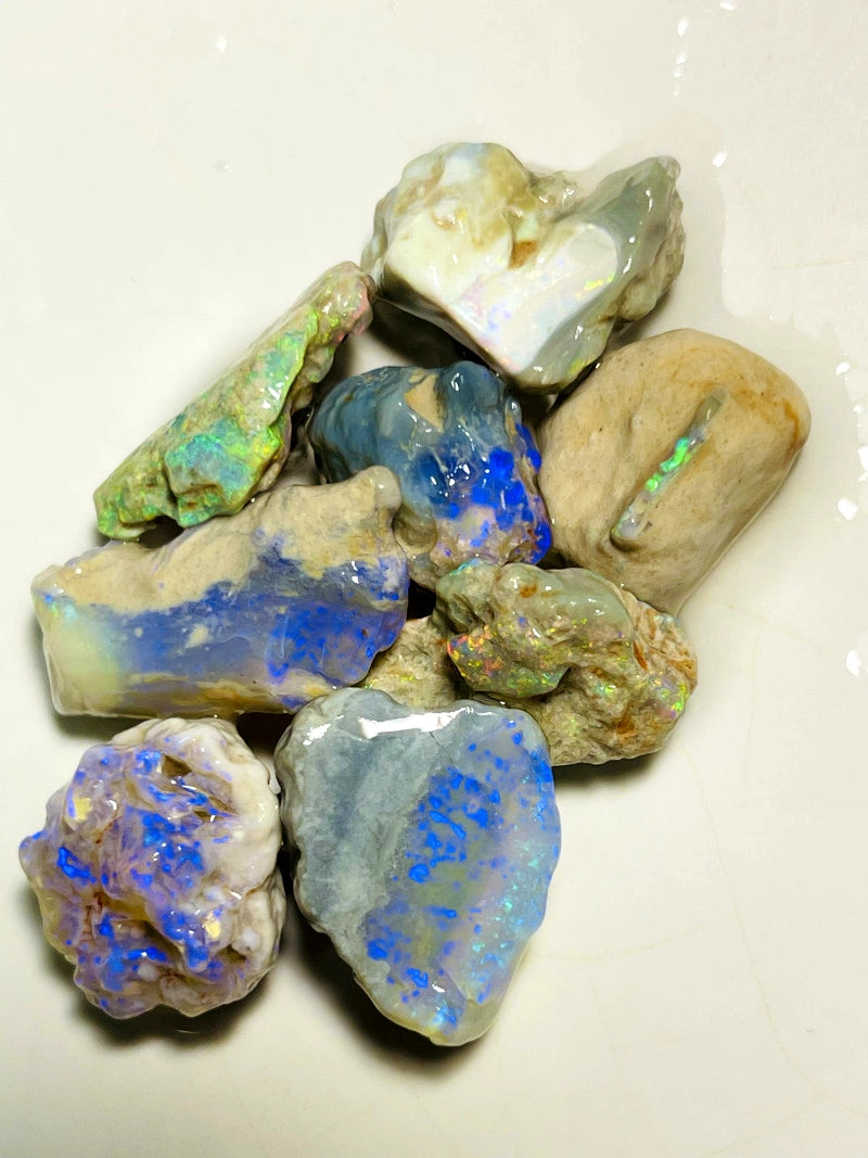 Lightning Ridge Rough Dark & Crystal Knobby & Seam Formation Opal Parc ...