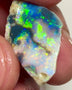 Mulga® Gem Dark Seam opal rough/rub 5.40cts Wee Warra Plains Very Exotic Super Bright Bling Bling Yellow Dominant Multi Fires Super sexy Who wants this one ? 25.00x 15.00x 2.50mm NEW929