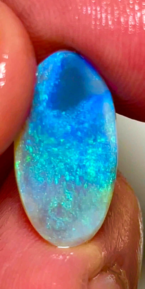 Lightning Ridge Rough / Rub /Preform Dark Base Crystal opal Miners Bench® 4cts Clean Gorgeous Bright Multifires 19x10x2mm WAC36