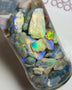 Lightning Ridge knobby opal rough 240cts Lots Bright Multicolours to gamble  21x13x6 to 8x7x3 mmm NSW085 (jar not included)