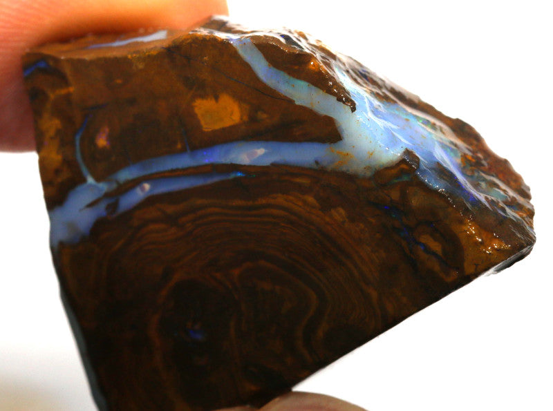 NO RESERVE Australian Queensland Boulder opal 75cts rough Winton Low Grade vein of opal 33x30x10mm BFA22