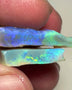 Blue/Green/Yellow dominant fires to cut 34.95cts Seam opal rough Lightning Ridge Material To cut  30x20x4mm & 21x20x4mm NEW941
