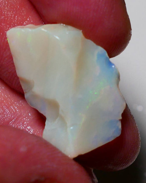 Coober Pedy Opal Rough Light base 18.5cts Gamble nice Multicolours showing 28x19x6mm CA005