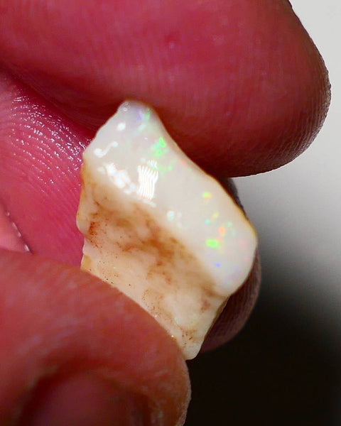 Coober Pedy Opal Rough Light base 8.75cts Gamble nice Multicolours showing 19x13x6mm CA003