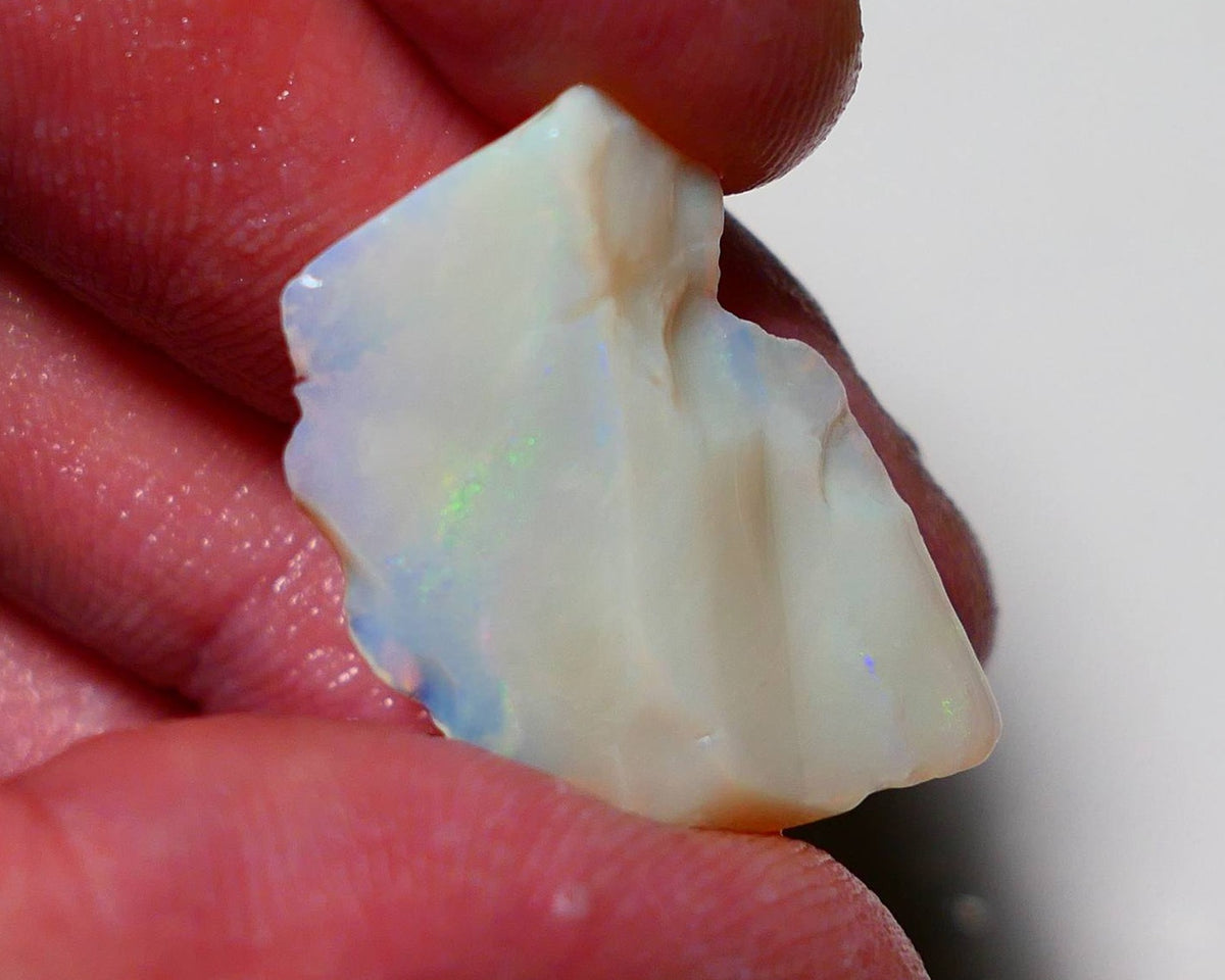 Coober Pedy Opal Rough Light base 18.5cts Gamble nice Multicolours showing 28x19x6mm CA005
