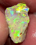 Lightning Ridge Opal Rough n Rub Single Dark Base Crystal knobby formation 3.5cts Showing very Bright Multifires 15.000 x 10.000 x 4.000 mm wae68