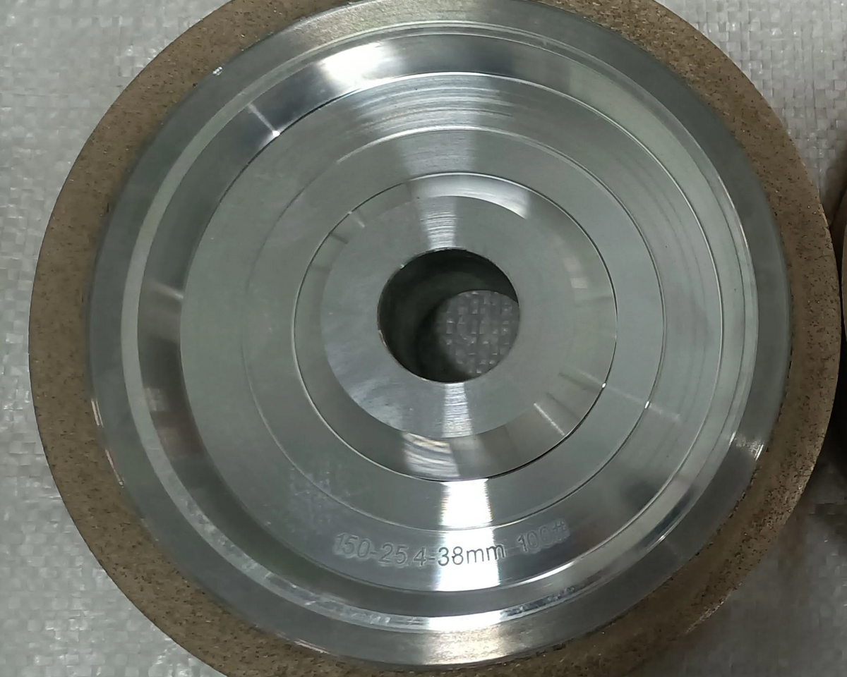 PULSAR DIAMOND® 100#Grit Fully Sintered Diamond Lapidary Cabbing grinding wheel. 10mm Thick Sintered rim Balanced Aluminum Hub 6"/150mm Diameter 1.5"/38mm Wide 1"/25.4mm Bore