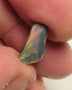 Lightning Ridge Opal Miners Bench®  Dark Base Seam Rough Rub 2.3cts Reds & Multifires to face 15x5x3mm 5APR