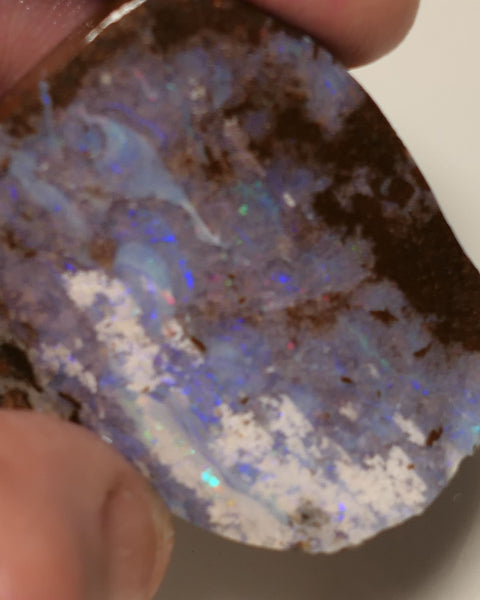 Queensland Boulder Matrix opal 180cts rough / Rub Koroit some fires 40x30x16mm 12APR