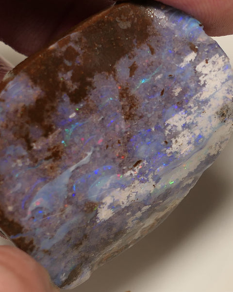 Queensland Boulder Matrix opal 180cts rough / Rub Koroit some fires 40x30x16mm 12APR