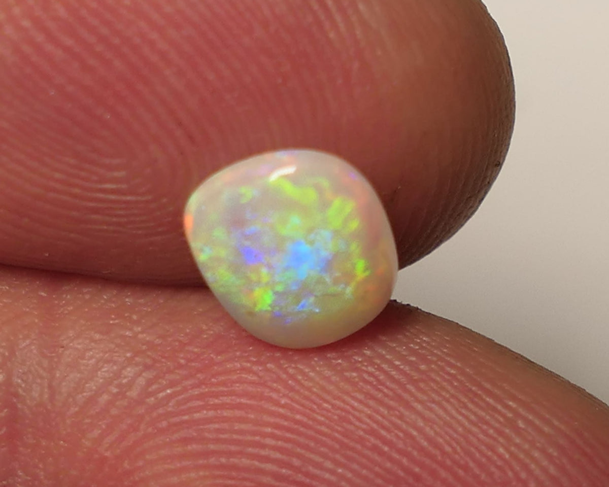 Lightning Ridge Light Opal Gemstone 0.7cts Gem Grade N8 Body Tone B2 Brightness Stunning Vibrant Multifires 8x6x2mm WAC58