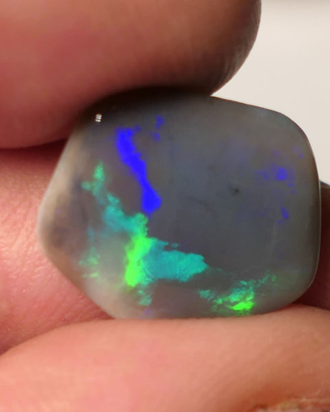 Lightning Ridge Dark Opal Gemstone Big 4.5cts Jewellery Grade  N5 Body Tone B3 Brightness Directional Broad Zones of Vibrant Multifires 15x13x3mm WAC64