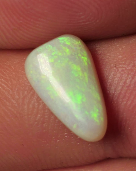 Lightning Ridge N8 Light opal Gemstone 2.7cts Polished ready for setting Yellow Dominant Multifires 13x8x3mm SKU#0411