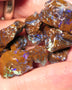 Queensland Boulder Matrix opal 140cts rough Parcel Koroit  Lots nice Blue fires 20x15x12mm to 10x7x5mm 0422