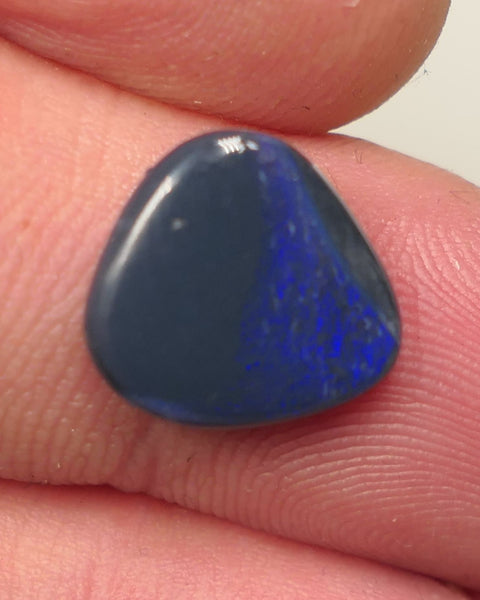 Lightning Ridge N4 Black opal Picture stone Gemstone 2.4cts Polished ready for setting Some Blue colours 12x12x2mm SKU#0448