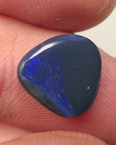 Lightning Ridge N4 Black opal Picture stone Gemstone 2.4cts Polished ready for setting Some Blue colours 12x12x2mm SKU#0448