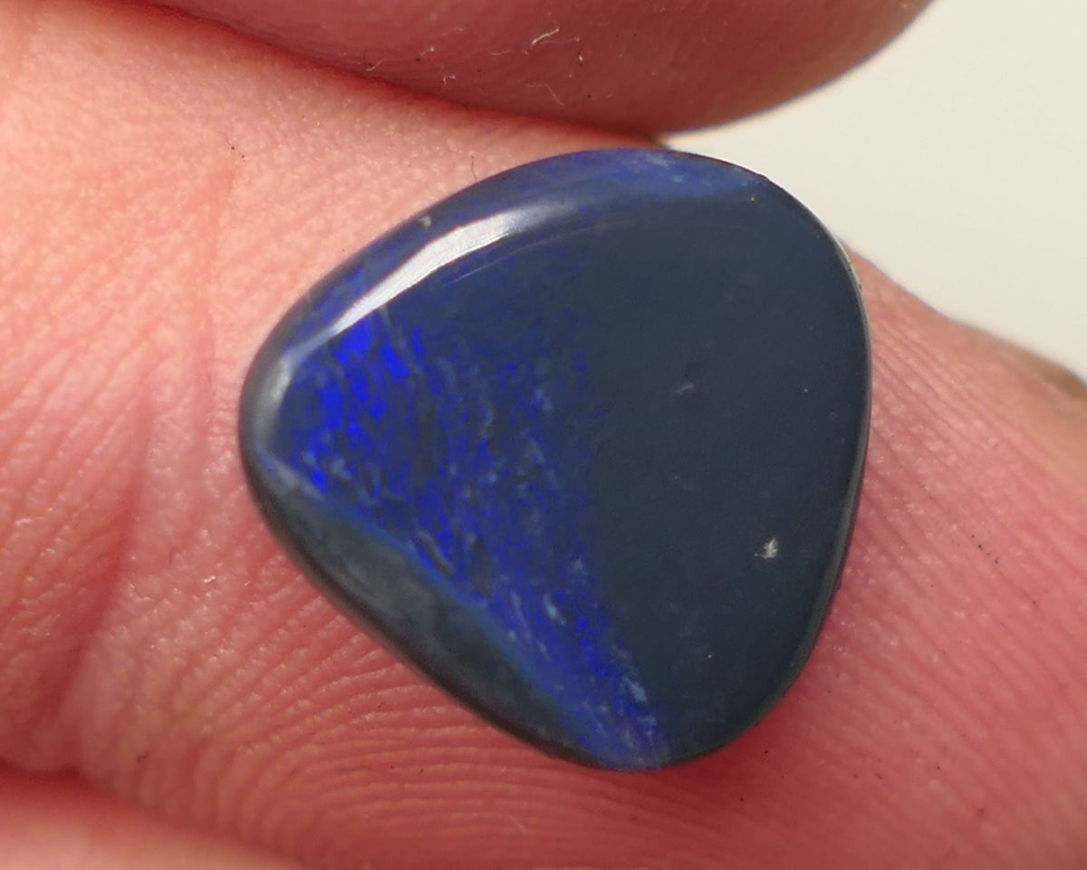 Lightning Ridge N4 Black opal Picture stone Gemstone 2.4cts Polished ready for setting Some Blue colours 12x12x2mm SKU#0448