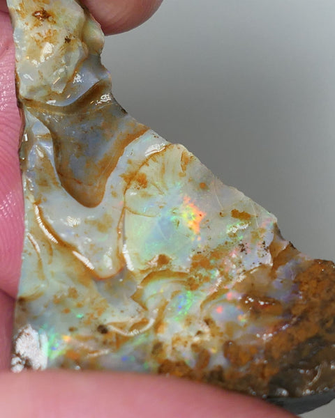 Queensland Boulder Matrix opal cts rough Koroit Multifires showing on the face 38x30x14mm 0530