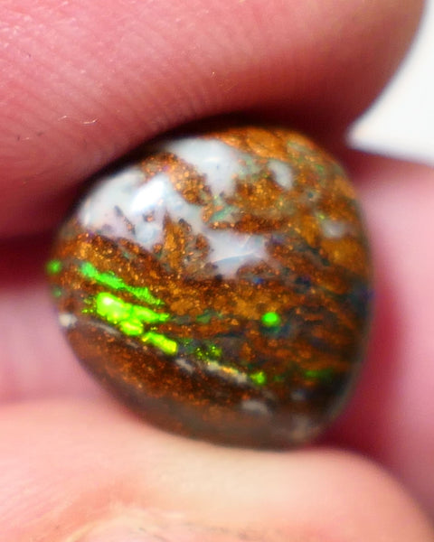 Winton Boulder Matrix Opal Gem stone 7.10cts Jewellery Grade N5 Body Tone B3 Brightness Stunning Display of Bright Blue Yellow & greens Fires 12.5x11.x6.4mm FB04