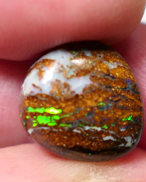 Winton Boulder Matrix Opal Gem stone 7.10cts Jewellery Grade N5 Body Tone B3 Brightness Stunning Display of Bright Blue Yellow & greens Fires 12.5x11.x6.4mm FB04