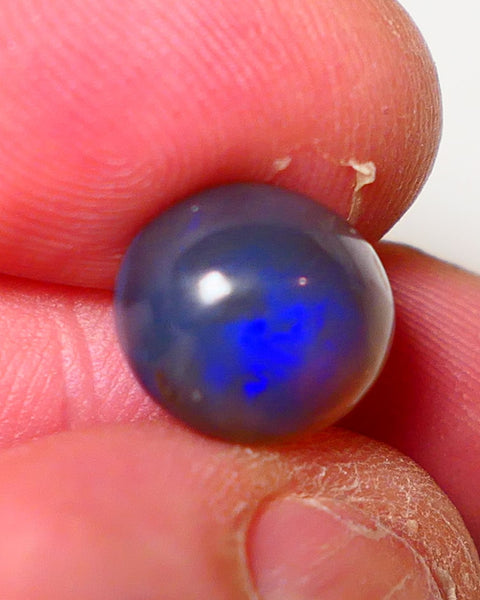 Lightning Ridge Dark Crystal Opal Super High Dome Gemstone 5.75cts Jewellery Grade N5 Body Tone B3 Brightness  Rolling Flash Royal Blues in deep bar 11x10x7mm 0707