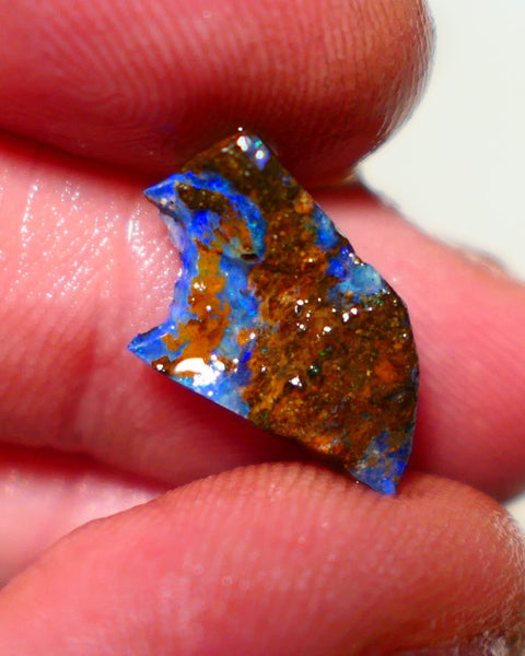 Queensland Boulder Boulder opal 4.15cts rough Winton gorgeous veins with nice fires 14x10x4mm 1125