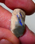 Lightning Ridge Rough Opal 12.75cts Half a knobby showing bright Blues 24x12x10mm 1310