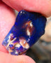 Lightning Ridge Rough Opal 12cts Black Seam formation showing lots nice Blues 20x18x11mm 1344