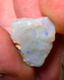 Lightning Ridge Rough Opal 6.50cts Dark Base Gamble Seam some Blue fires in the bar 16x14x6mm Auction NS004