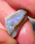 Lightning Ridge Rough Opal 8cts Dark Base Gamble Seam some Blue fires in the bar 20X10X7mm Auction NS005