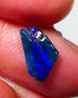 Lightning Ridge Rough / Rub opal Miners Bench® 1.25cts Bright Blues on black double sided 12x7x2mm AUCTION NS094