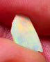 Coober Pedy Opal Rough n Rub Light base  small 1.20cts Orange dominant Bright Multicolours Broad-flash Face 11x6x3mm NS115