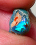 Lightning Ridge Rough / Rub opal Miners Bench® 3.40cts Very Bright Blue/Teal Fires 11x10x5mm AUCTION NS089