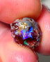 Lightning Ridge Rough Opal 3.50cts Dark Base Gamble Knobby formation Nice blue/Green fires 12x10x7mm Auction NS103