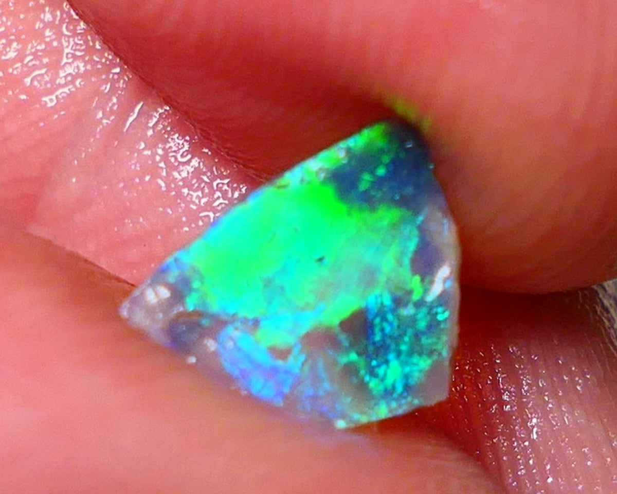 Mulga® Rough Rub Opal 0.50cts Dark Crystal Base Seam Totally Amazing Bling Brightness electric Multifires Suits Inlay 9x6x1mm NSW023