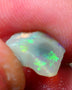 Lightning Ridge Rough / Rub Seam opal Miners Bench® 2.25cts Exotic Bright Yellow/Green/Blue Fires 11x9x4mm NS133