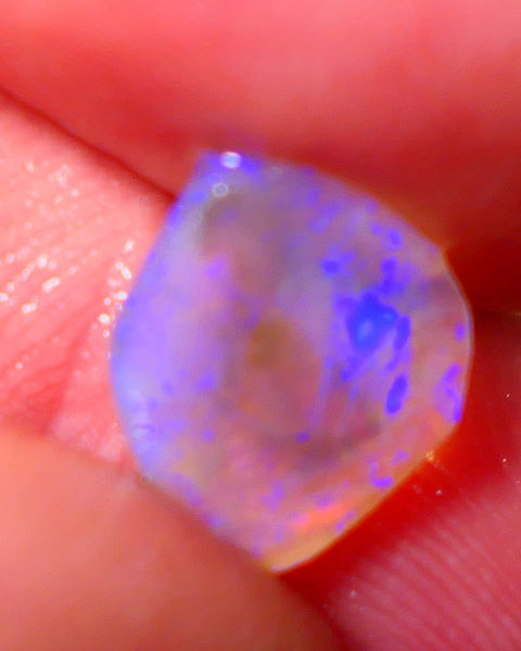 Lightning Ridge Rough / Rub Dark Crystal base Seam opal Miners Bench® 1.25cts gorgeous bright blue fires 10x8x2mm NS161