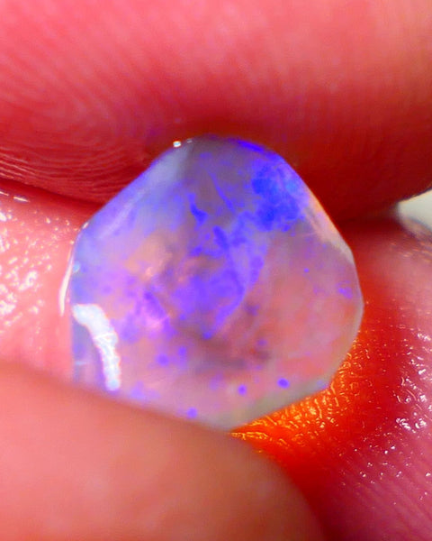 Lightning Ridge Rough / Rub Dark Crystal base Seam opal Miners Bench® 1.25cts gorgeous bright blue fires 10x8x2mm NS161