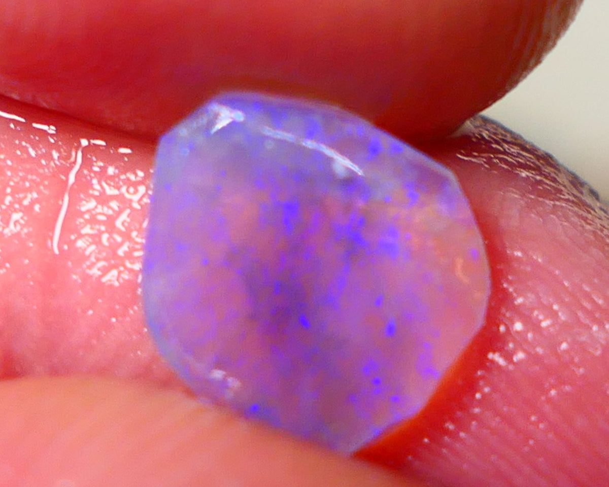 Lightning Ridge Rough / Rub Dark Crystal base Seam opal Miners Bench® 1.25cts gorgeous bright blue fires 10x8x2mm NS161