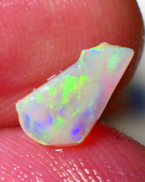 Lightning Ridge Rough / Rub Light Base Seam opal Miners Bench® 0.90cts Gorgeous Bright Yellow dominant M.Fires 10x5x3mm NS150