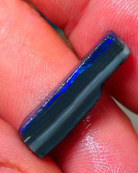 Ideal Pedant stone Dark Opal Miners Bench® Seam Rough Rub 8.40cts Nice Blue fires 23x6x6mm NS158