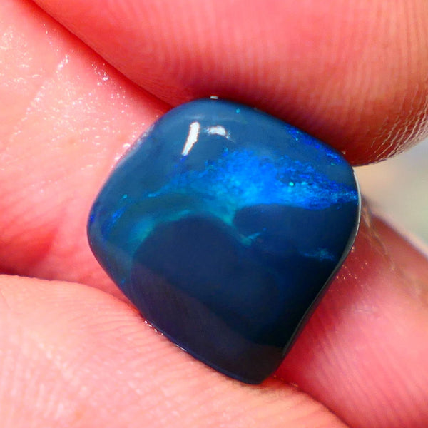 "Ocean Waves" Dark Opal Picture Miners Bench® Knobby Rough Rub 4.90cts Nice Blue/Green fires 15x13x4mm NSW030