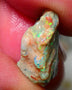 Lightning Ridge Rough Fossil opal 7.00cts Yellow orange dominant Fires 20x11x9mm NS147