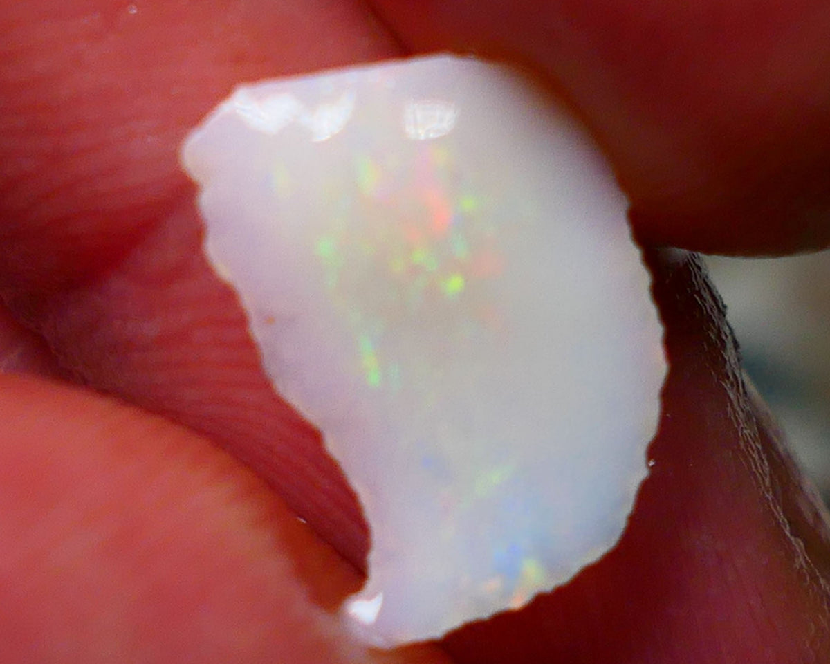 Coober Pedy Opal Rough / Rub /slice Light base 1.75cts Yellow Dominant Multicolours 13x10x3mm NS163