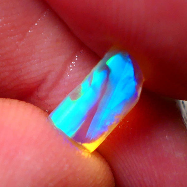 Mulga® Rough Rub Opal 0.95cts Dark Crystal Base Seam Amazing Broad Bling Patterns electric Multifires 11x5x2mm NSW026