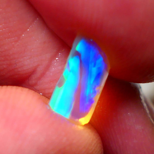 Mulga® Rough Rub Opal 0.95cts Dark Crystal Base Seam Amazing Broad Bling Patterns electric Multifires 11x5x2mm NSW026