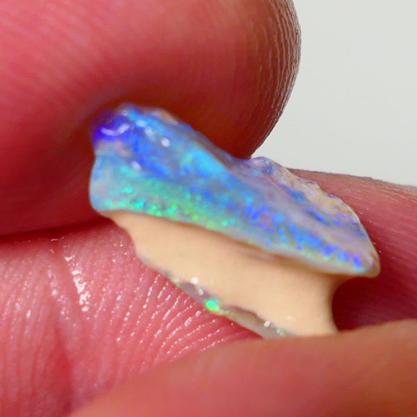 Small Candy to Cut Crystal on dark base seam formation 3.50cts Exotic bar with Bright fires 17x7x6mm NS176