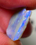 Lightning Ridge Rough Opal 3.75cts Seam Grey base Gorgeous Blue fires in the bar 16x15x2mm NS205