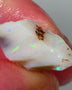 Lightning Ridge Rough Opal 9.40cts Light base Seam showing Yellow Dominant M.colours to cut 18x13x10mm NS331