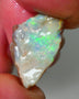 Lightning Ridge Rough Opal 5.00cts Dark Crystal Seam showing Green/Orange Dominant colours 20x11x4mm NS343